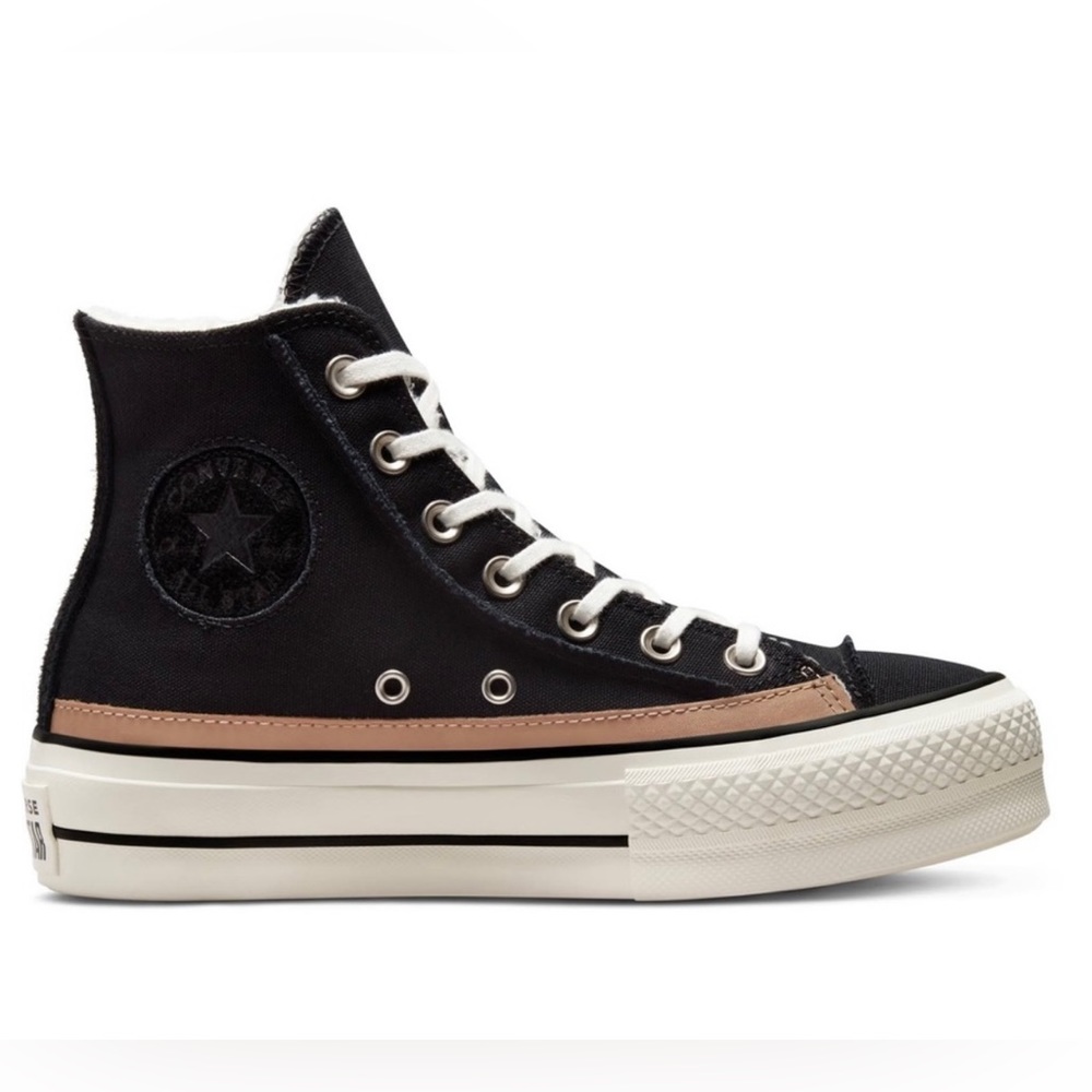 Chuck Taylor All Star Raw Edge Platform Black& Tan